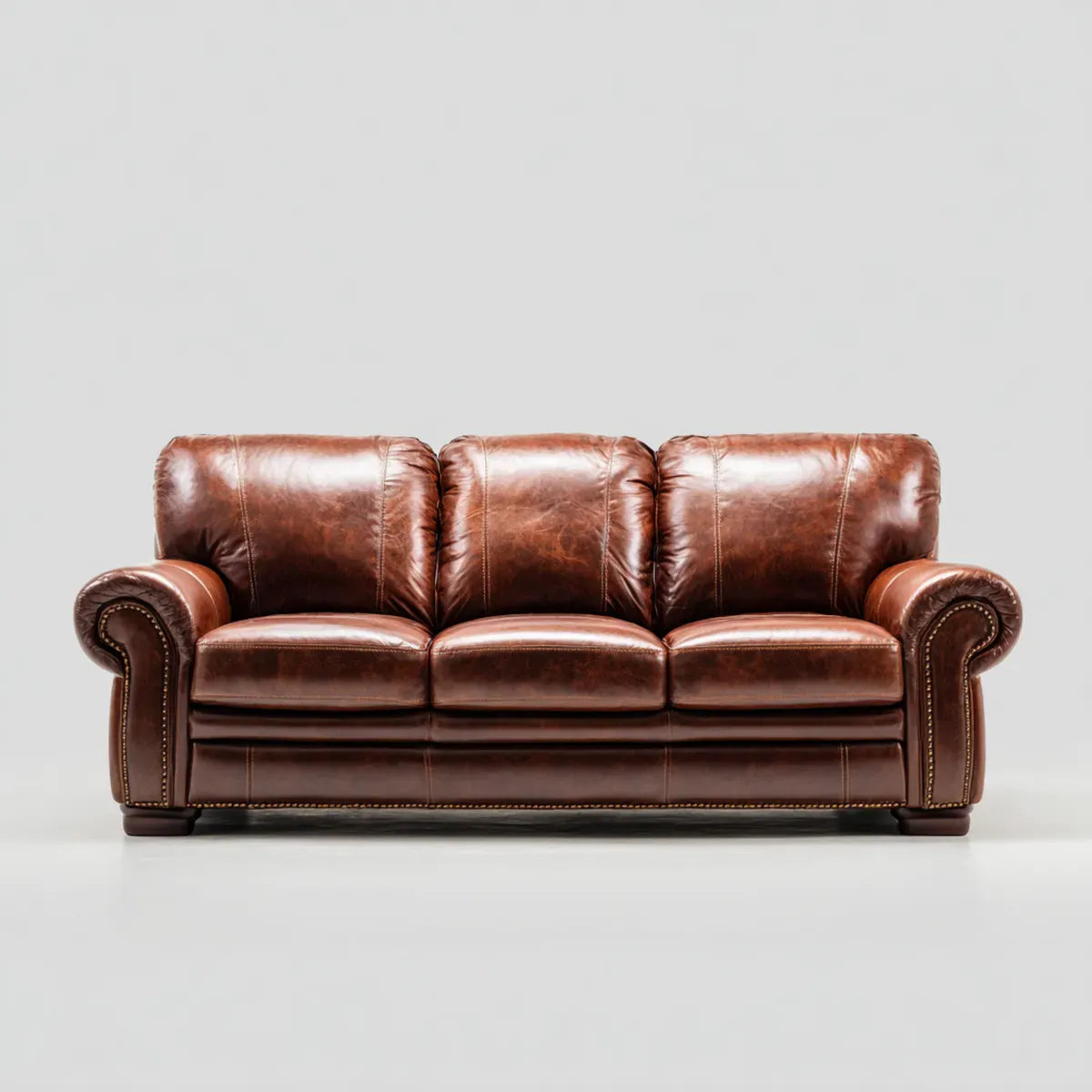 Sofa, 3- kanapa z tworzywa sztucznego Brązowy 220 x 95 x 92 cm