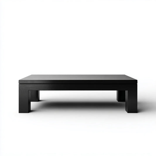 Stolik kawowy, Czarna kawa 120 x 60 x 40 cm w prostokątnym MDF